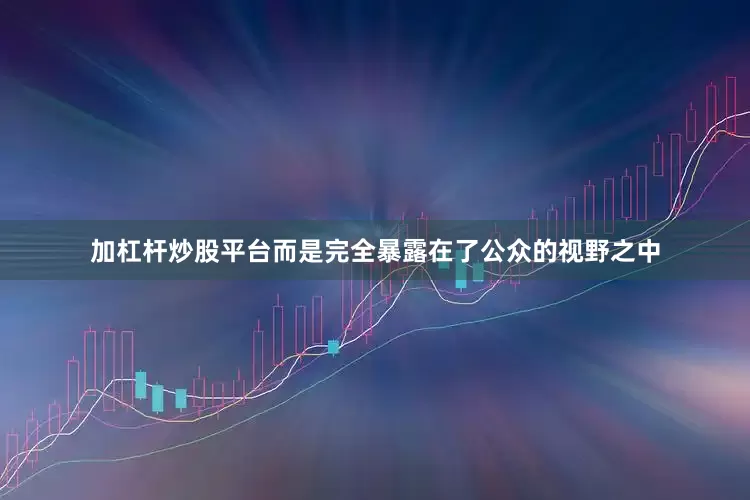 加杠杆炒股平台而是完全暴露在了公众的视野之中